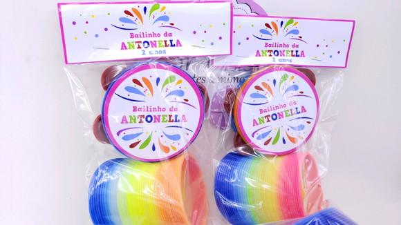 Kit Bailinho de Carnaval Bloquinho Pandeiro Pequeno e Mola