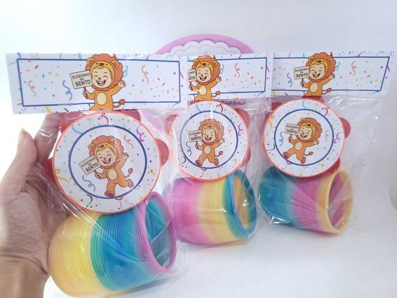 Kit Bloquinho de Carnaval Animais Pandeiro Pequeno e Mola