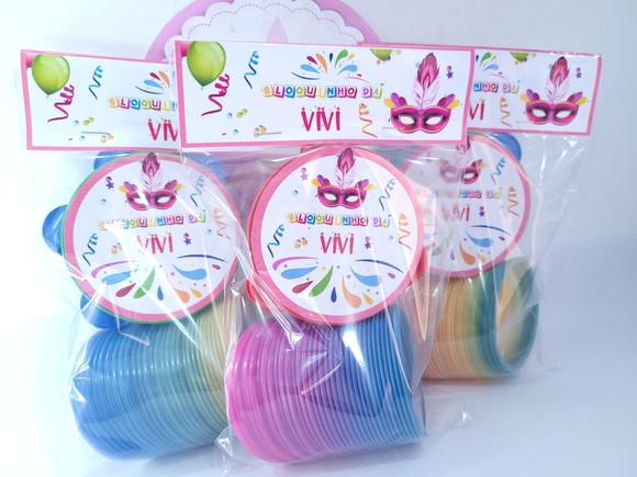Kit Bloquinho de Carnaval Pandeiro Pequeno e Mola Maluca