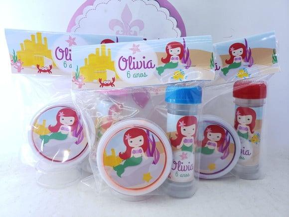 Kit Bolha de Sabão e Geleca Sereia Fundo do Mar