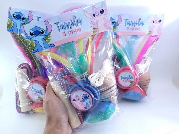 Kit Brinquedos Antigos Personalizado Stitch Lembrancinha