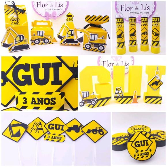Kit Bolinho em Casa Médio Obras Caminhões