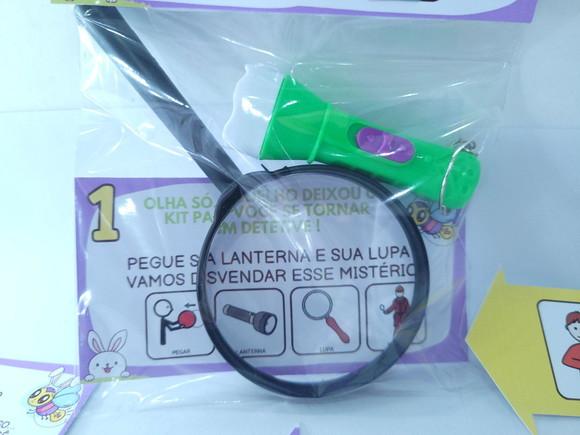 Kit Caça aos Ovos de Páscoa Inclusivo com Lupa e Lanterna