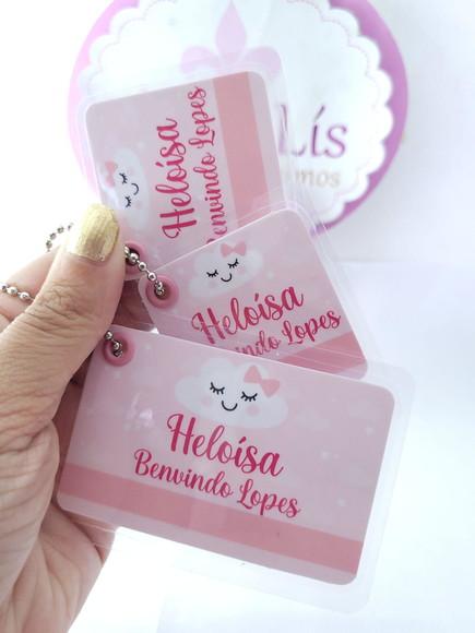 Kit Chaveiro Escolar Nuvem para Mochila Lancheira e Estojo
