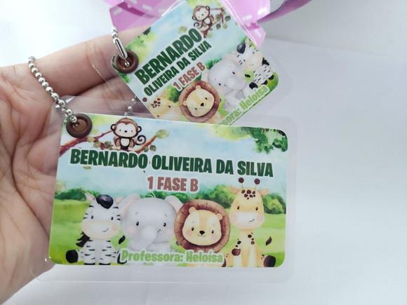 Kit Chaveiro Escolare Safari Tag para Mochila e Lancheira