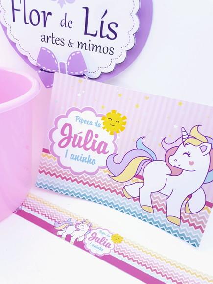 Kit Cinema Unicórnio com Balde