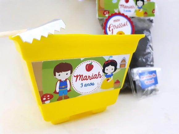 Kit Cultivo Lembrancinha Branca de Neve Era Uma Vez