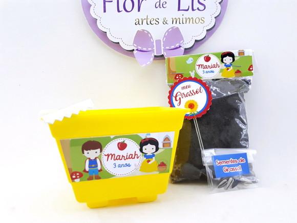Kit Cultivo Lembrancinha Branca de Neve Era Uma Vez
