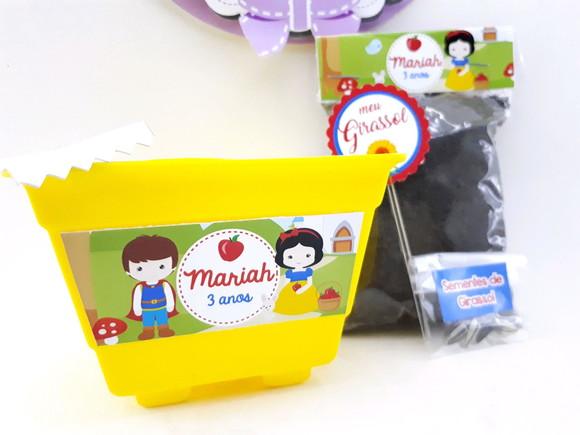Kit Cultivo Lembrancinha Branca de Neve Era Uma Vez