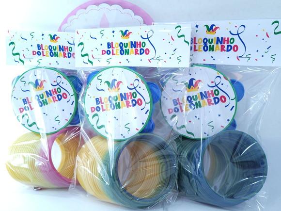 Kit de Carnaval Infantil com Pandeiro Pequeno e Mola Maluca
