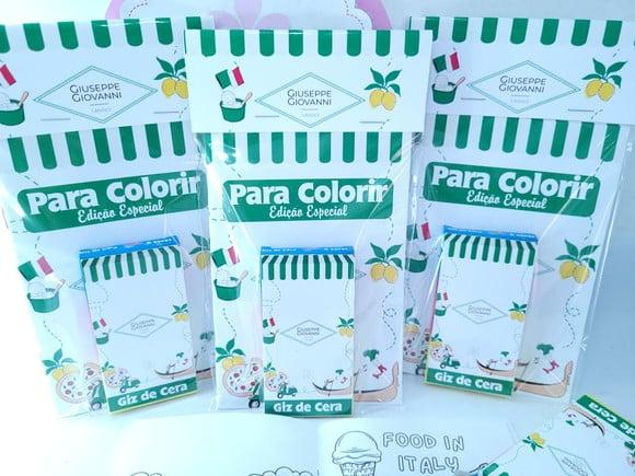 Kit de Colorir Cantina Italiana Pizzaria