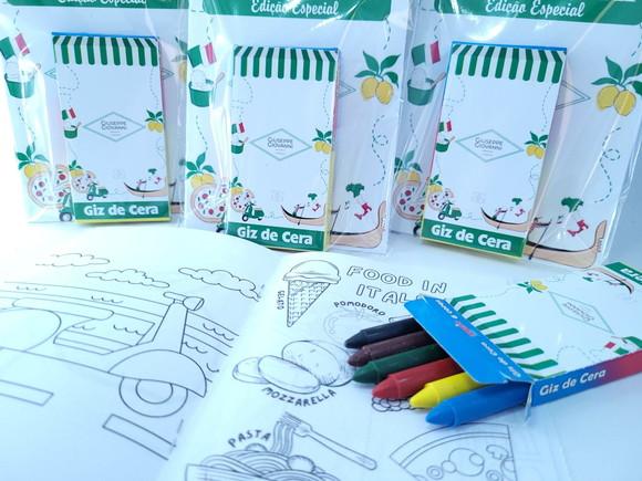 Kit de Colorir Cantina Italiana Pizzaria