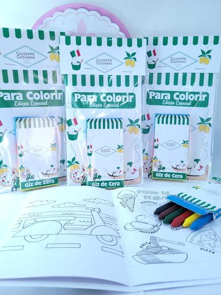 Kit de Colorir Cantina Italiana Pizzaria