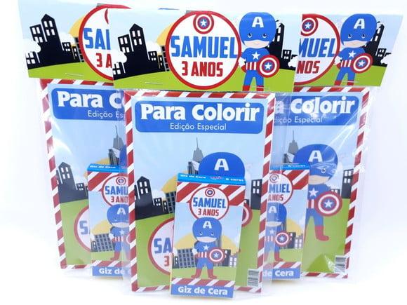 Kit de Colorir Capitão América