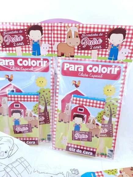 Kit de Colorir Fazendinha Menino