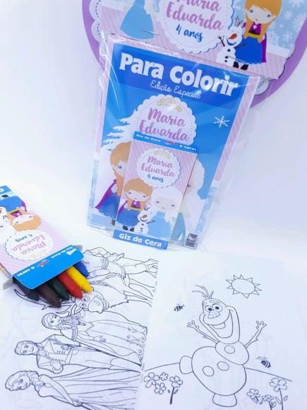 Kit de Colorir Frozen Gelo Cute