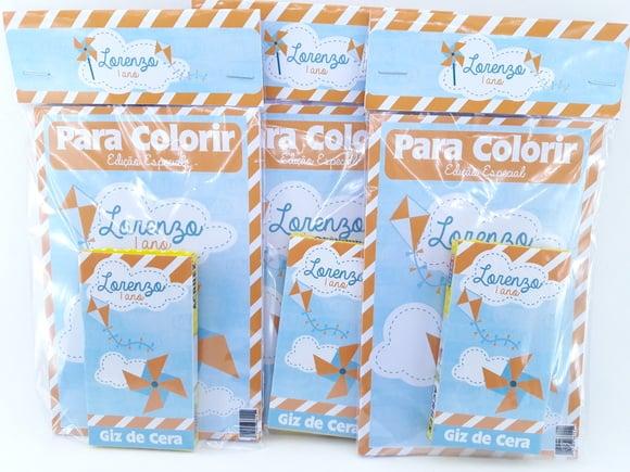 Kit de Colorir Pipas e Cataventos