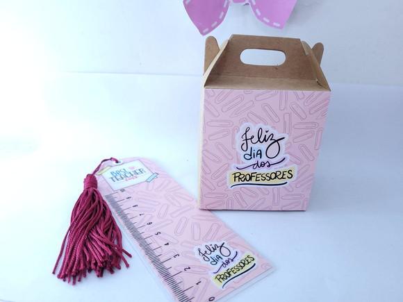 Kit Dia dos Professores Caixa e Marca Páginas Personalizado