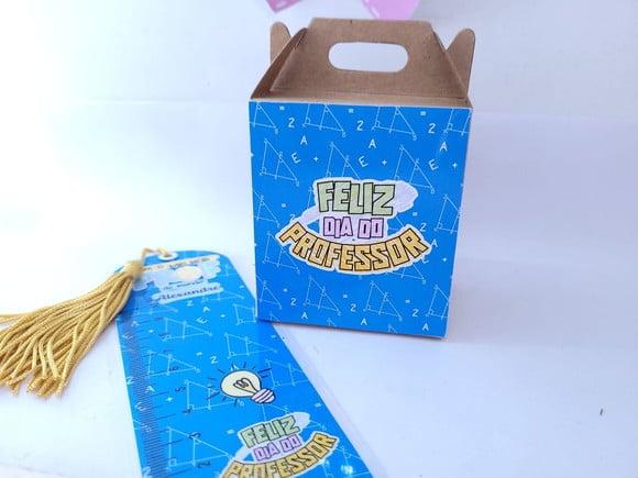 Kit Dia dos Professores Caixa e Marca Páginas Personalizado