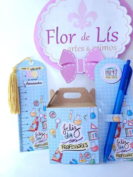Kit Dia dos Professores Caixa Régua e Marca Página