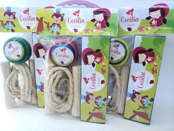 Kit Diversão Chapeuzinho Vermelho com Corda Lembrancinha