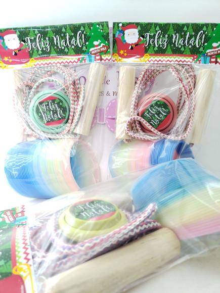 Kit Diversão de Natal Mola Ioiô e Corda