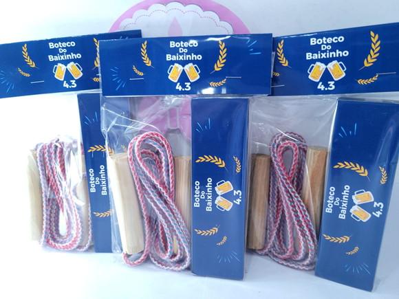Kit Diversão Dominó e Corda Lembrancinha Festa Boteco
