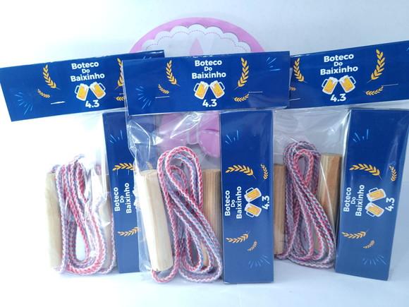 Kit Diversão Dominó e Corda Lembrancinha Festa Boteco