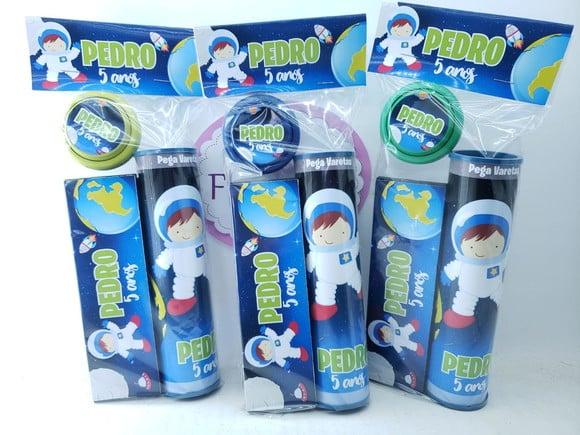 Kit Diversão Festa Astronauta Lembrancinha Personalizada