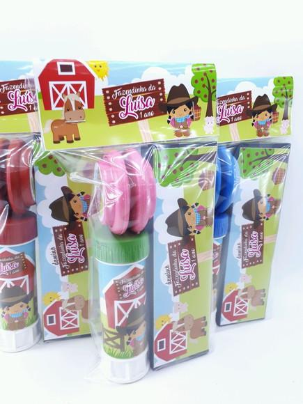 Kit Diversão Fazendinha Menina Lembrancinha