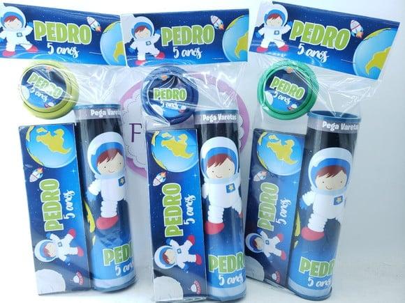 Kit Diversão Festa Astronauta Lembrancinha Personalizada