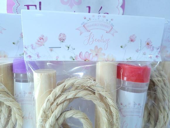 Kit Diversão Jardim Floral Menina Corda e Bolha Aquarela