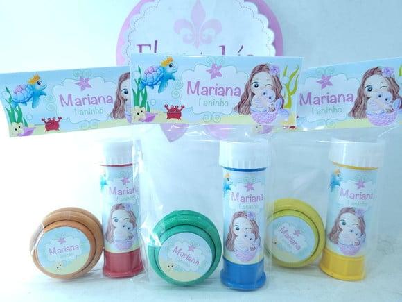 Kit Diversão Lembrancinha Fundo do Mar Praia Ioiô e Bolha