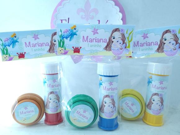 Kit Diversão Lembrancinha Fundo do Mar Praia Ioiô e Bolha