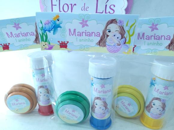 Kit Diversão Lembrancinha Fundo do Mar Praia Ioiô e Bolha
