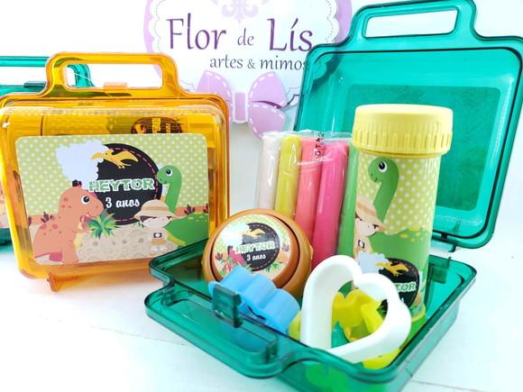 Kit Diversão na Maleta Dinossauro Baby Massinha