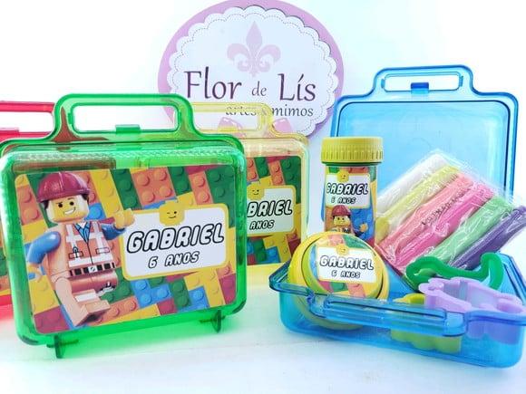 Kit Diversão na Maleta Lego com Massinha