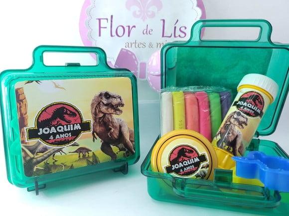 Kit Diversão na Maletinha Dinossauro Massinha