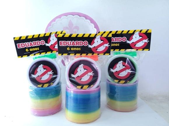 Kit Diversão Personalizado os Caça Fantasmas com Mola Geleca