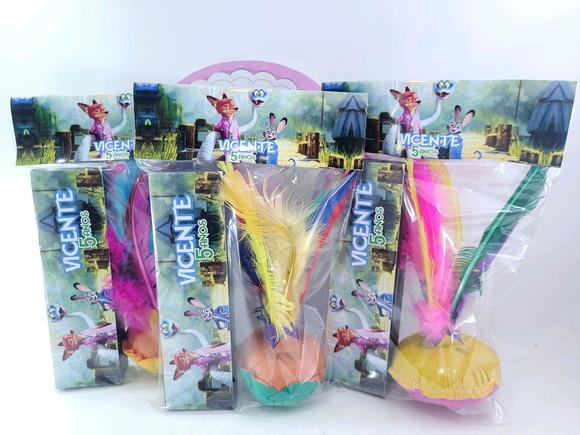 Kit Diversão Peteca e Dominó Zootopia Animais Lembrancinha