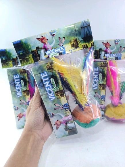 Kit Diversão Peteca e Dominó Zootopia Animais Lembrancinha