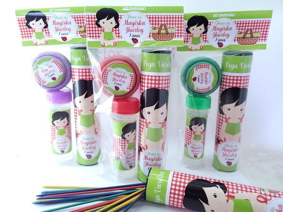 Kit Diversão Piquenique Menina Lembrancinha Picnic