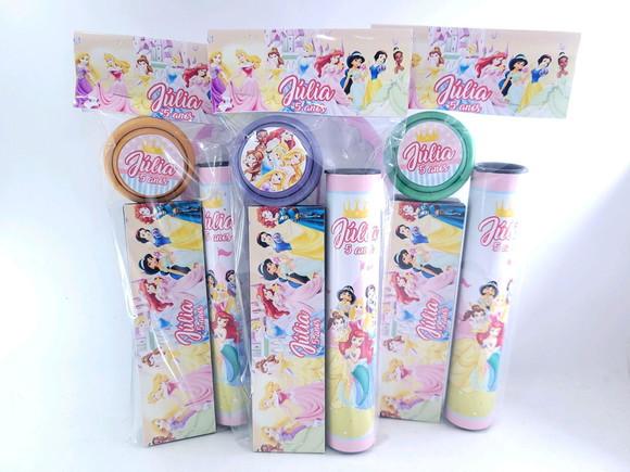 Kit Diversão Princesas com Vareta Dominó e Ioiô Lembrancinha
