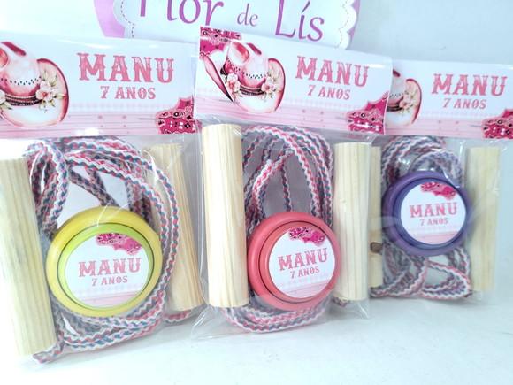 Kit Divertido Boiadeira Lembrancinha Fazendinha Corda e Ioiô
