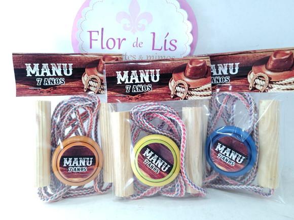 Kit Divertido Boiadeiro Lembrancinha Menino Pula Corda Ioiô