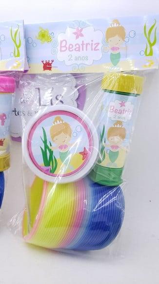 Kit Divertido Fundo do Mar Sereia com Geleca e Bolha