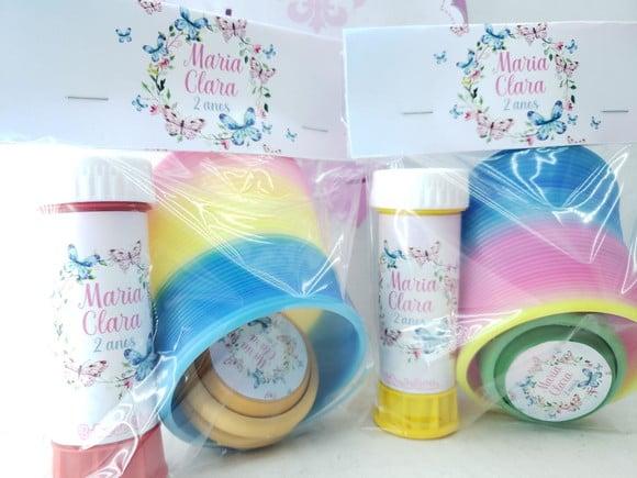 Kit Divertido Jardim das Borboletas com Mola Bolha e Ioiô