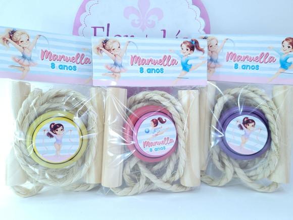 Kit Divertido Ginástica Rítmica Lembrancinha Corda e Ioiô