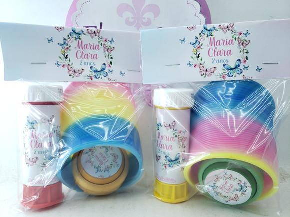 Kit Divertido Jardim das Borboletas com Mola Bolha e Ioiô