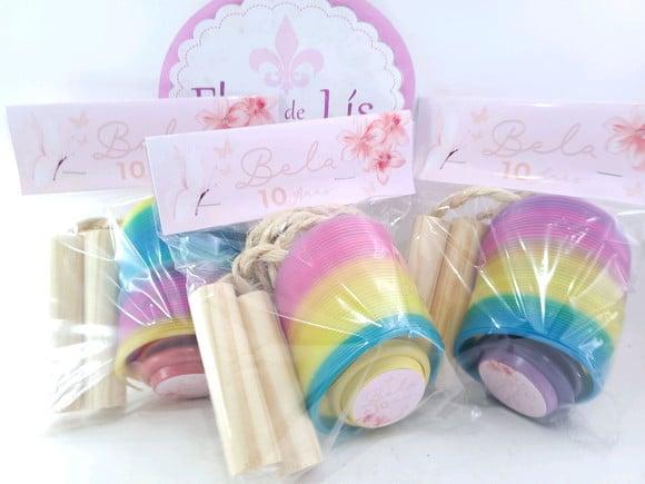 Kit Divertido Jardim Encantado Floral com Mola Corda e Ioiô